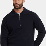 Polo Zippé Quart de Merveille — Tricot Doux, Coupe Ajustée