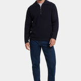 Polo Zippé Quart de Merveille — Tricot Doux, Coupe Ajustée