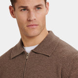 Polo Zippé Quart de Merveille — Tricot Doux, Coupe Ajustée