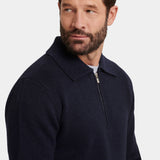 Polo Zippé Quart de Merveille — Tricot Doux, Coupe Ajustée