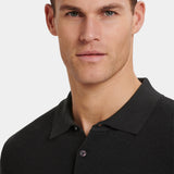 Polo Leone Texturé — Mélange Coton-Modal, Coupe Slim