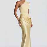 Robe Maxi Sidonie Une Épaule Drapée