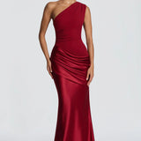Robe Maxi Sidonie Une Épaule Drapée