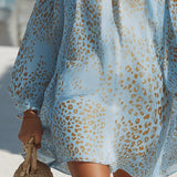 Robe Mini Boho à Épaules Dégagées