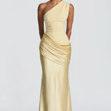Robe Maxi Sidonie Une Épaule Drapée
