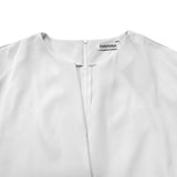 Robe Maxi A-Line à Manches Courtes
