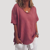 T-shirt Ample Col Rond Manches Larges