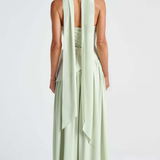 Robe Maxi Élodie Bustier Fente Haute