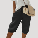 Bermuda Taille Élastique Coupe Ample