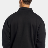 Polo Oversized Milan — Pull en Coton Brossé Épais, Coupe Décontractée