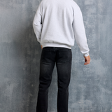 Polo Oversized Milan — Pull en Coton Brossé Épais, Coupe Décontractée