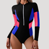 Maillot de Bain Anti-UV Manches Longues Fermeture Zippée