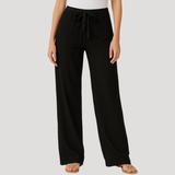 Pantalon Lin Taille Élastique Coupe Droite Poches