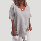 T-shirt Ample Col Rond Manches Larges