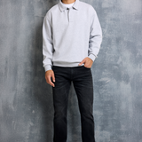 Polo Oversized Milan — Pull en Coton Brossé Épais, Coupe Décontractée
