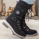 Snowboots Semelle Antidérapante Tige Montante Lacets