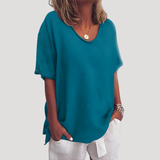 T-shirt Ample Col Rond Manches Larges