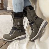 Snowboots Semelle Antidérapante Tige Montante Lacets
