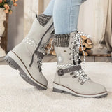 Snowboots Semelle Antidérapante Tige Montante Lacets