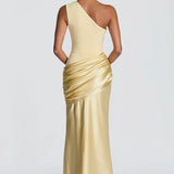 Robe Maxi Sidonie Une Épaule Drapée