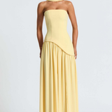 Robe Maxi Élodie Bustier Fente Haute