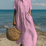 Robe Boutonnée Femme