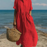 Robe Boutonnée Femme