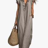 Robe Maxi à Volants Femme