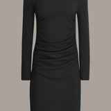 Robe Longue à Manches Ruchées