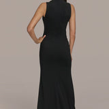 Robe Maxi Ruffle Enveloppante
