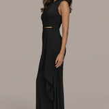 Robe Maxi Ruffle Enveloppante