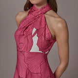 Robe Midi à Bretelles Fleurie