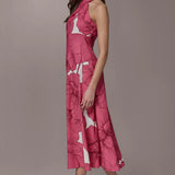 Robe Midi à Bretelles Fleurie