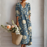 Robe Midi Fleurie Femme