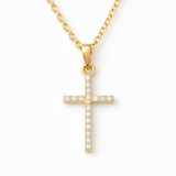 Collier Croix Chaîne Ajustable