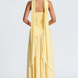 Robe Maxi Élodie Bustier Fente Haute