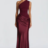 Robe Maxi Sidonie Une Épaule Drapée
