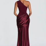Robe Maxi Sidonie Une Épaule Drapée