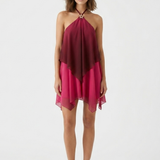 Robe Mini Juliana Halter Dos Nu Bijou Floral