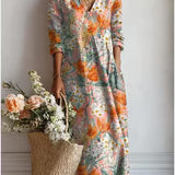Robe Midi Fleurie Femme