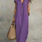 Robe Maxi à Volants Femme