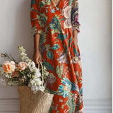 Robe Midi Fleurie Femme