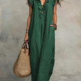 Robe Maxi à Volants Femme