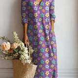 Robe Midi Fleurie Femme