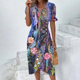 Robe Midi Fleurie pour Femmes