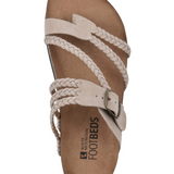 Sandales Entredoigt Tressées Semelle Moulée Boucle Réglable
