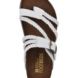 Sandales Entredoigt Tressées Semelle Moulée Boucle Réglable