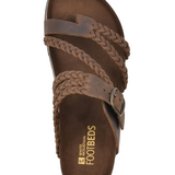 Sandales Entredoigt Tressées Semelle Moulée Boucle Réglable