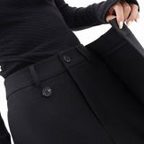Pantalon Taille Haute Asymétrique Jambes Superposées