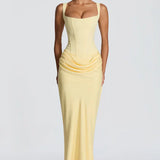 Robe Maxi Cybèle Corset Fourreau Traîne